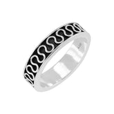 Silver Ring for Women Rope Design Plain Silver Ring For Women
