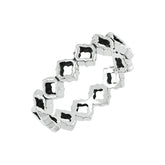 Filigree Plain Silver Ring for Women 925 Sterling Silver Stacking Ring Jewelry Gifts for Mom Wife Sister