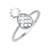 Pineapple Shape Sterling Silver Ring Sterling Silver Ring Light Weight Dainty Rings Gifts For Mom Wife Her