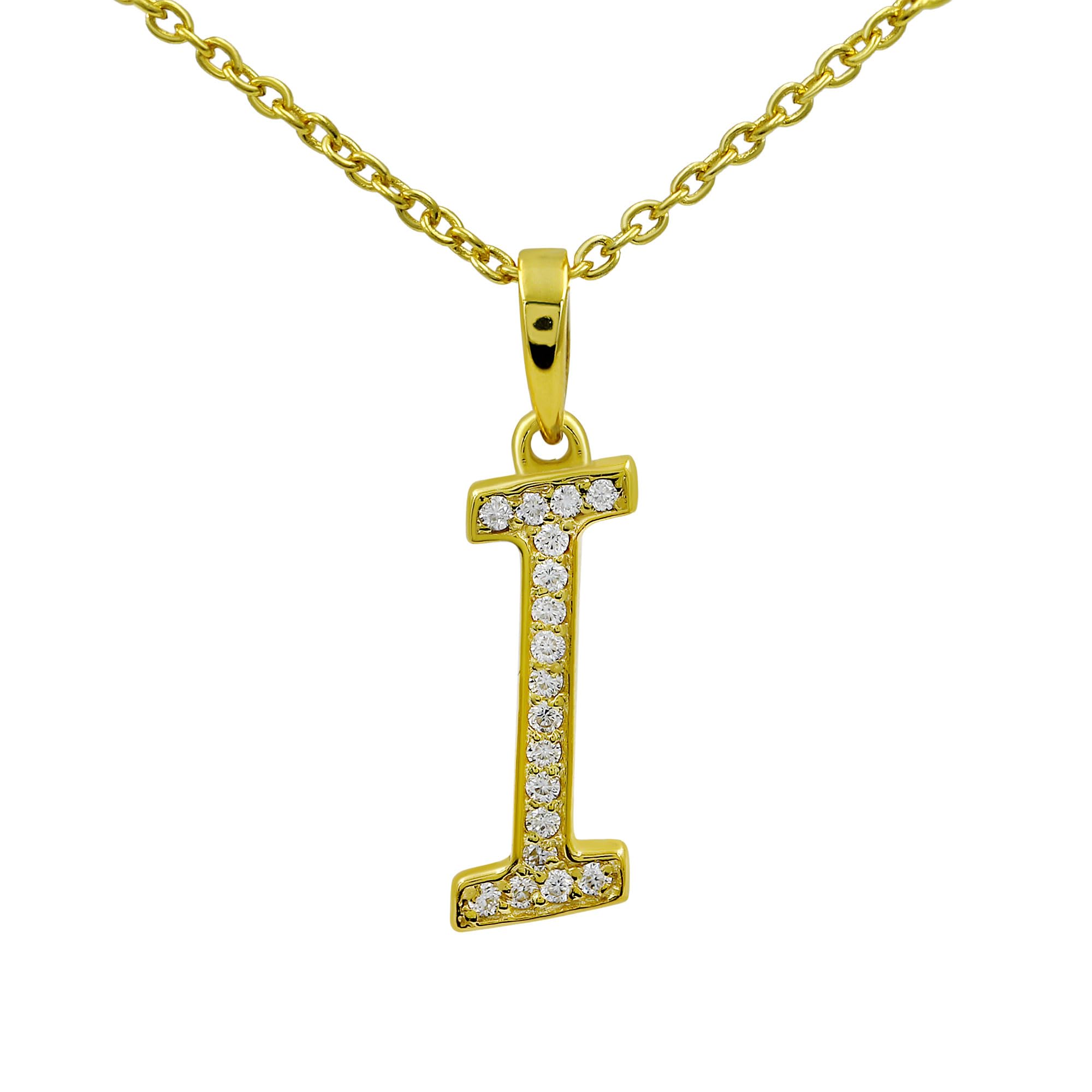 Moissanite Letter Pendant