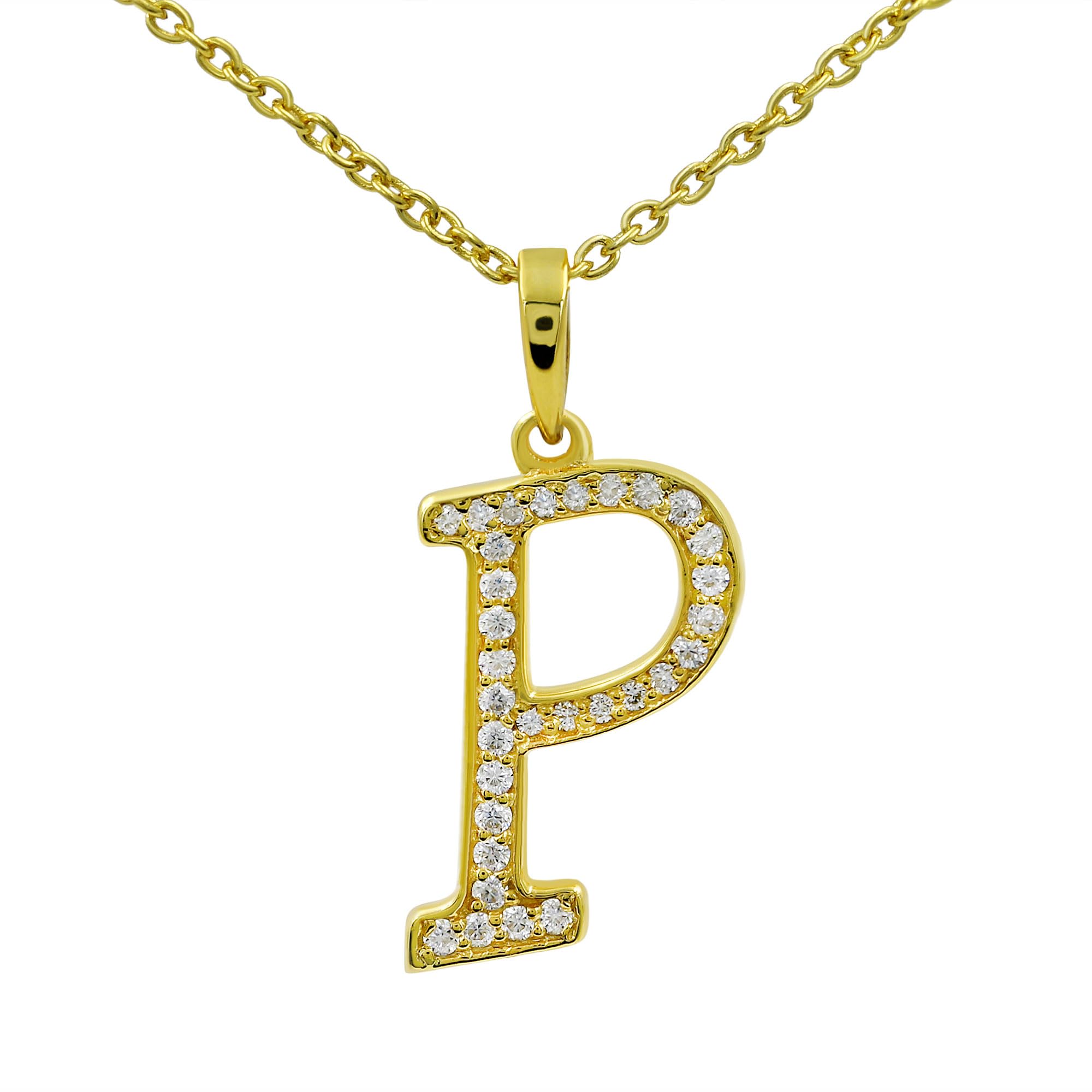 Moissanite Letter Pendant