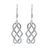 Celtic Earrings for Women Sterling Silver, Sterling Silver Celtic Knot Dangle Earrings for Women, 925 Sterling Silver Celtic Knot Earrings