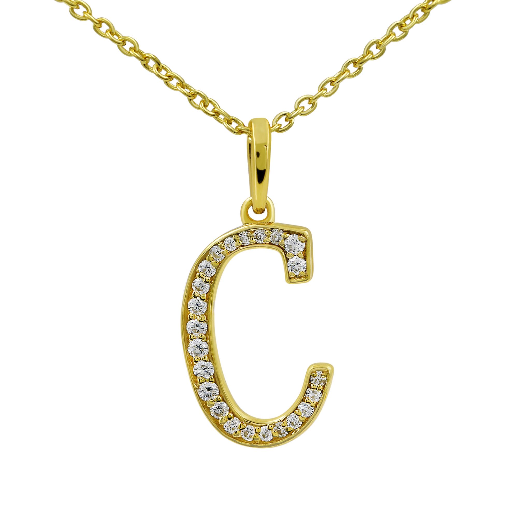 Moissanite Letter Pendant