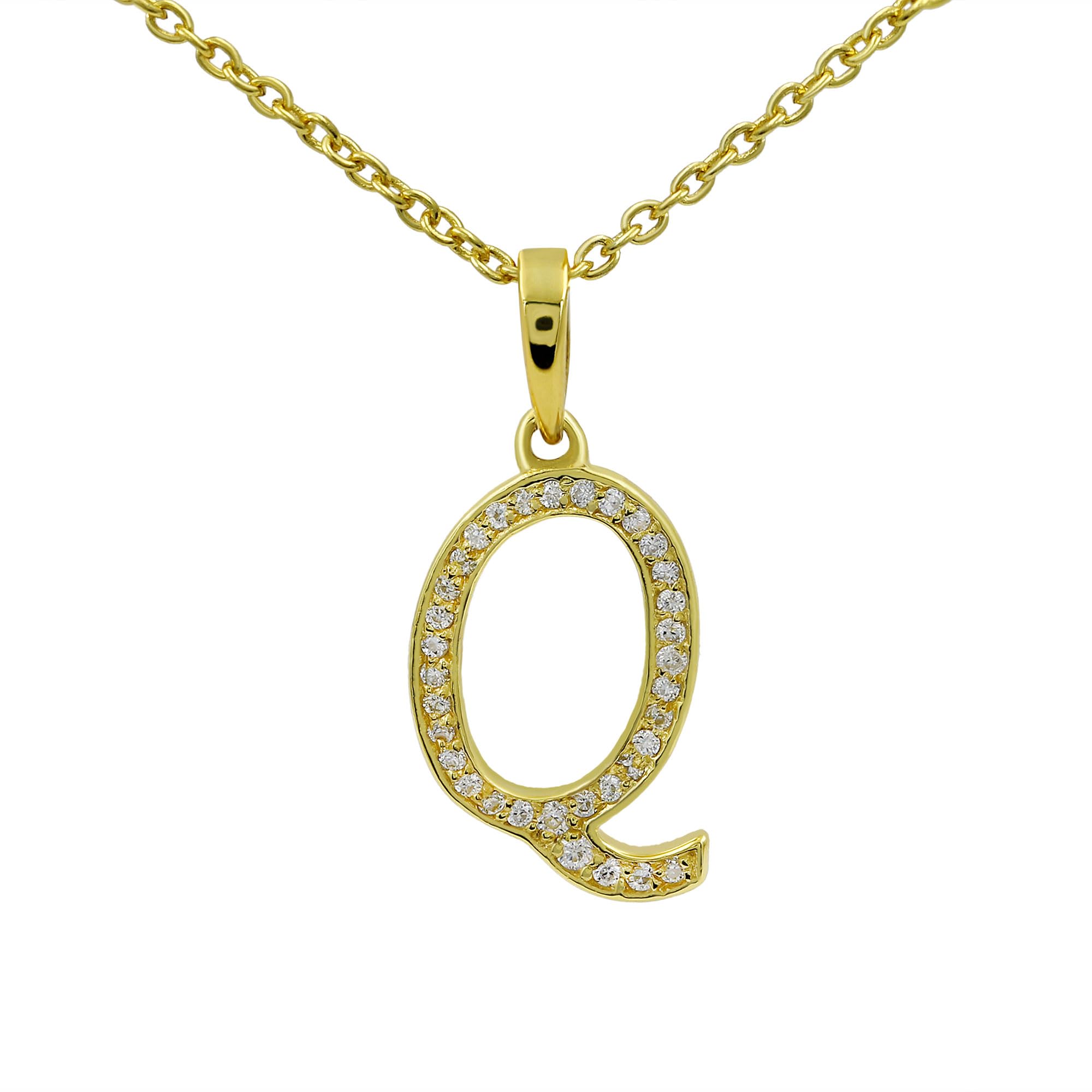 Moissanite Letter Pendant