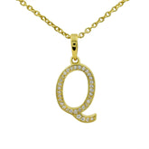 Moissanite Letter Pendant