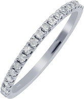 0.25 Cts White Gold Plated Moissanite Band For Women 925 Sterling Silver Half Eternity Wedding Jewelry Gifts For Her