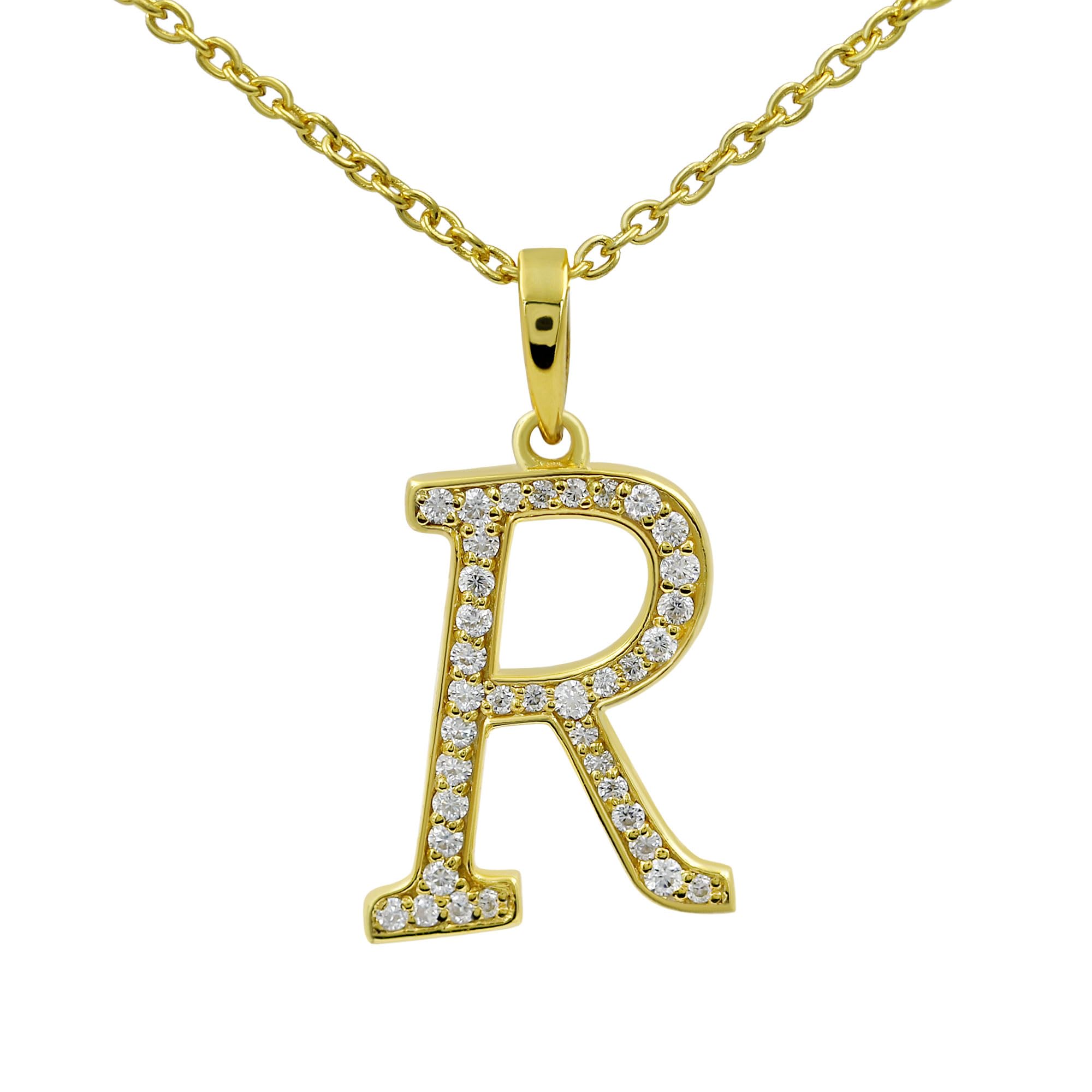 Moissanite Letter Pendant