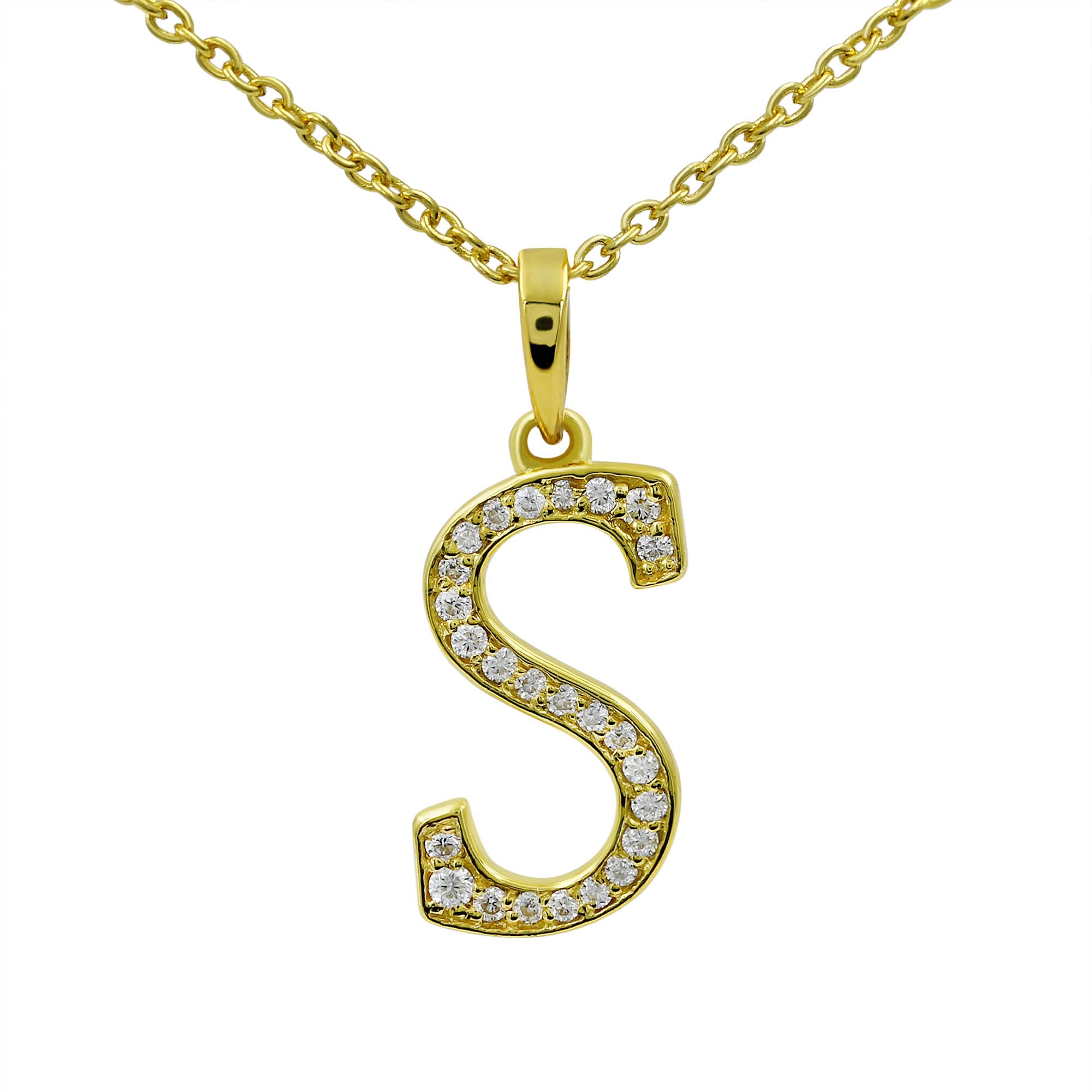 Moissanite Letter Pendant