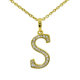 Moissanite Letter Pendant
