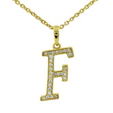 Moissanite Letter Pendant
