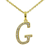 Moissanite Letter Pendant