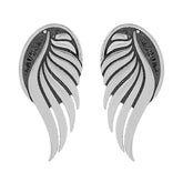 Feather Earrings for Women Dangle, Stud Earrings for Women Sterling Silver, Silver Feather Earrings for Women