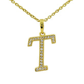 Moissanite Letter Pendant
