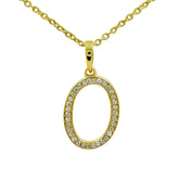 Moissanite Letter Pendant