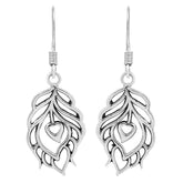 Feather Earrings for Women Dangle, Dangle Earrings for Women Sterling Silver, Silver Feather Earrings for Women, Christmas Gifts for Women