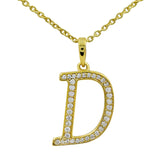Moissanite Letter Pendant