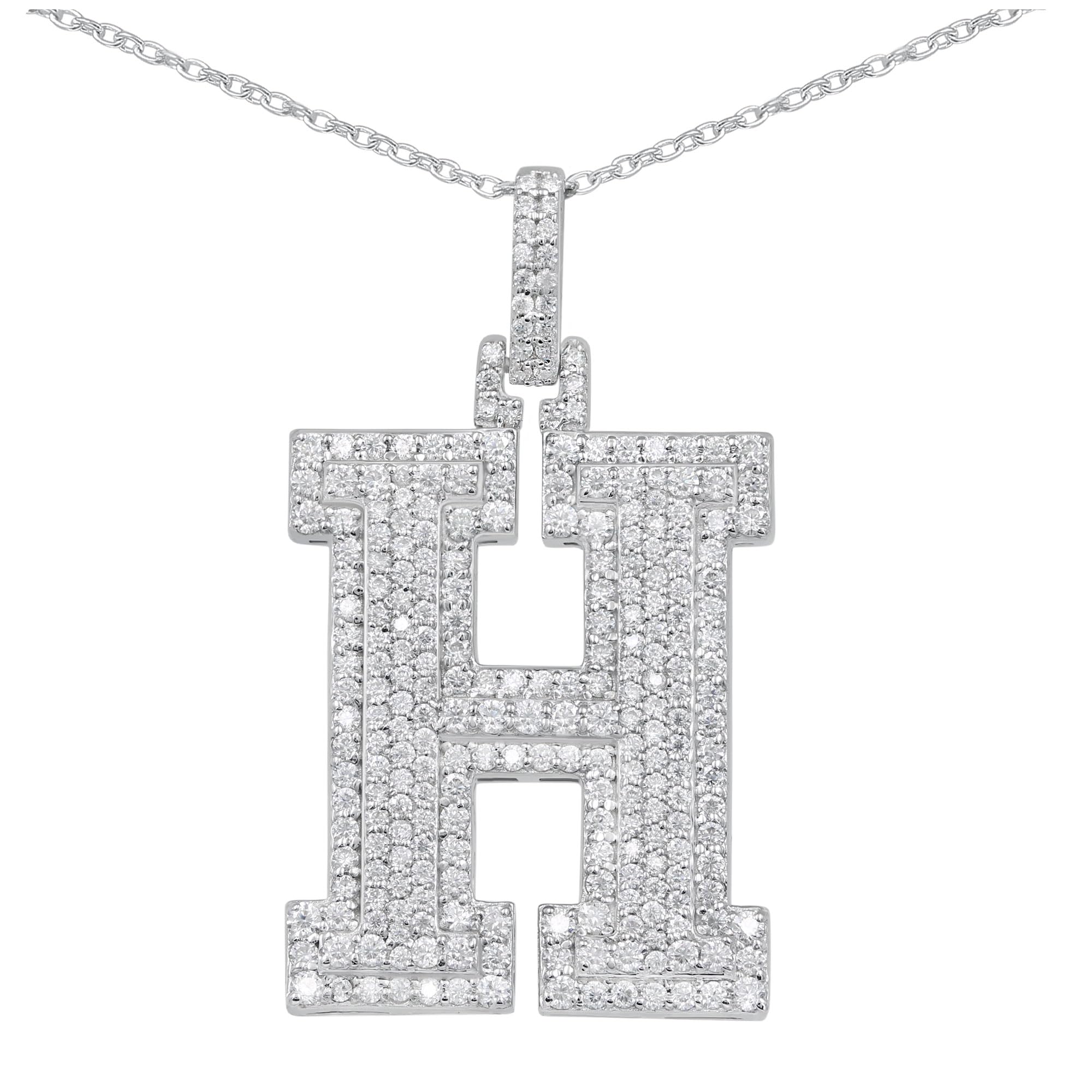 Moissanite Letter Pendant