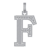 Moissanite Letter Pendant