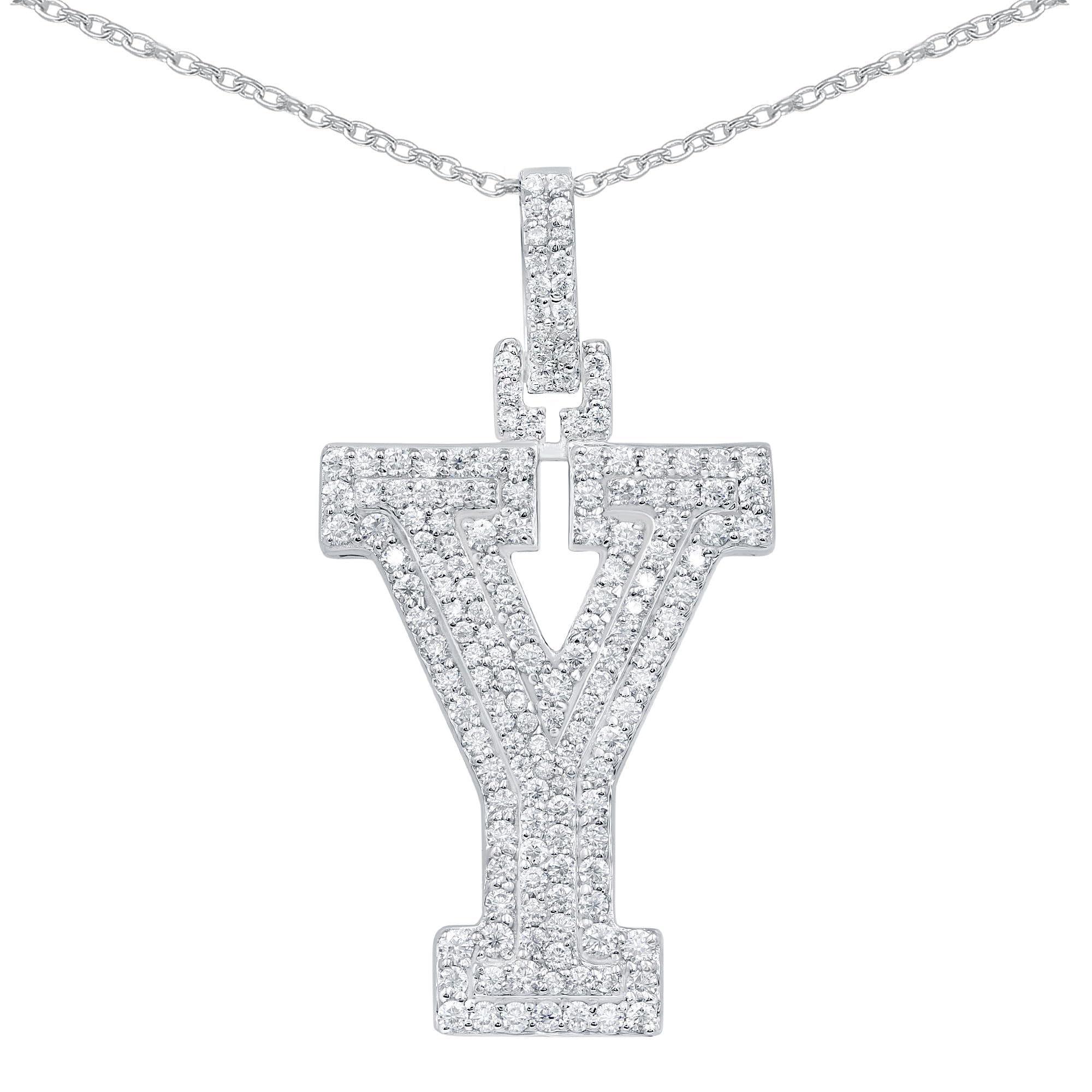 Moissanite Letter Pendant