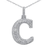 Moissanite Letter Pendant