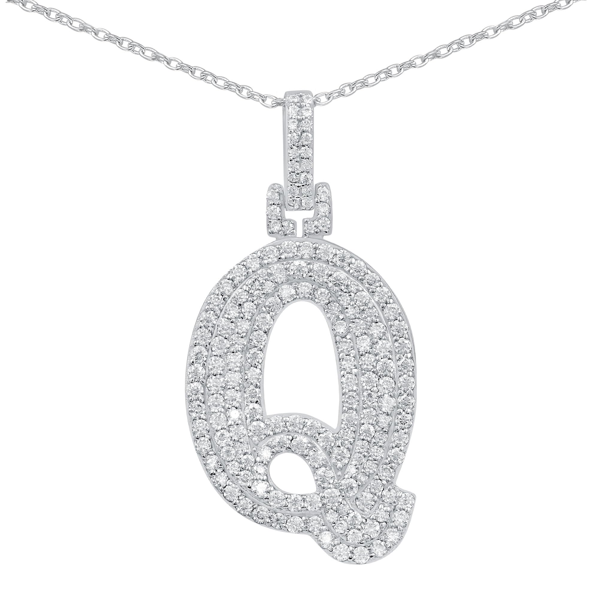 Moissanite Letter Pendant
