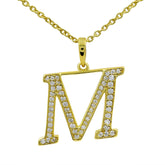Moissanite Letter Pendant