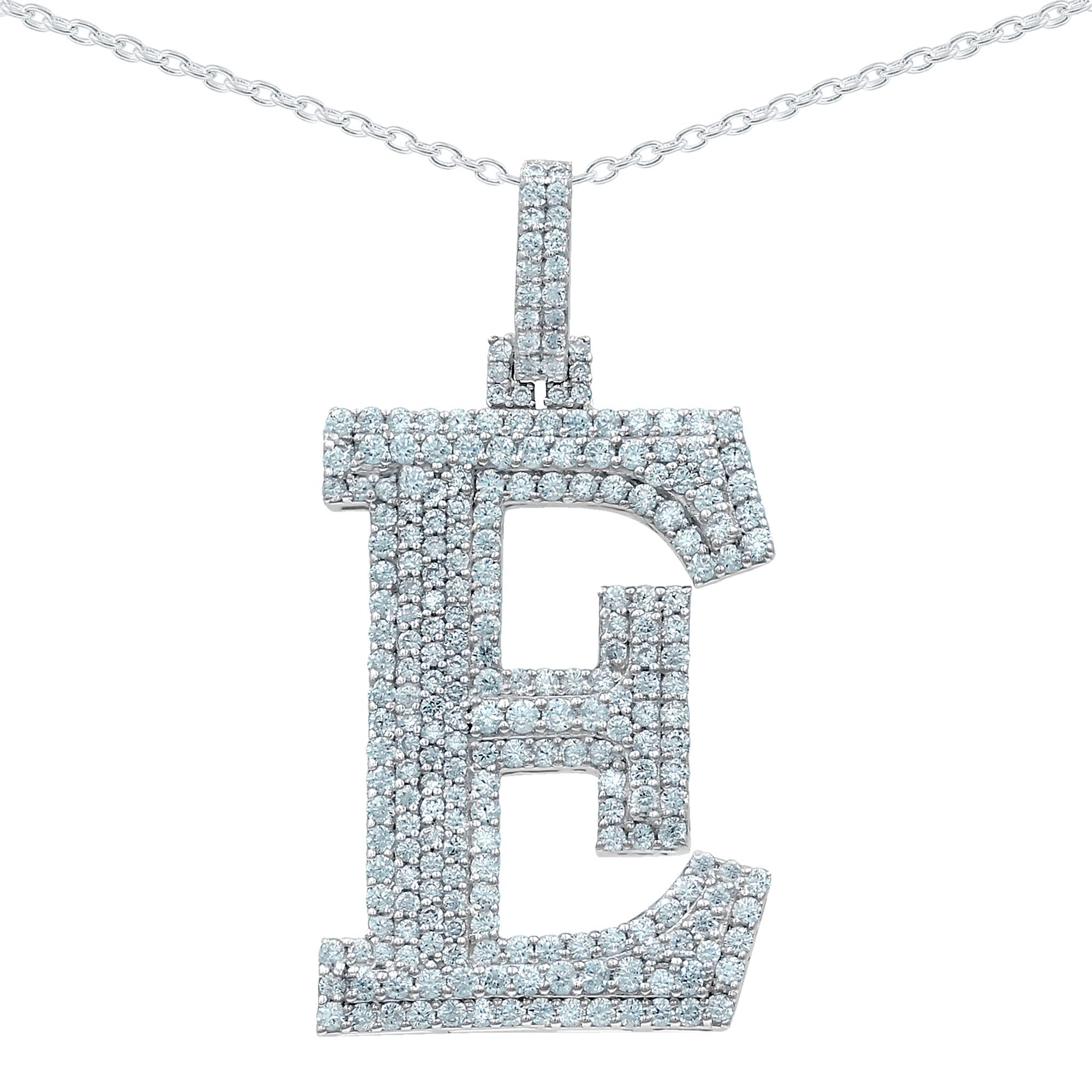 Moissanite Letter Pendant
