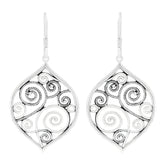 Filigree Earrings for Women Silver, Sterling Silver Earrings for Women, Plain Silver Earrings for Women, Valentine Gifts for Her
