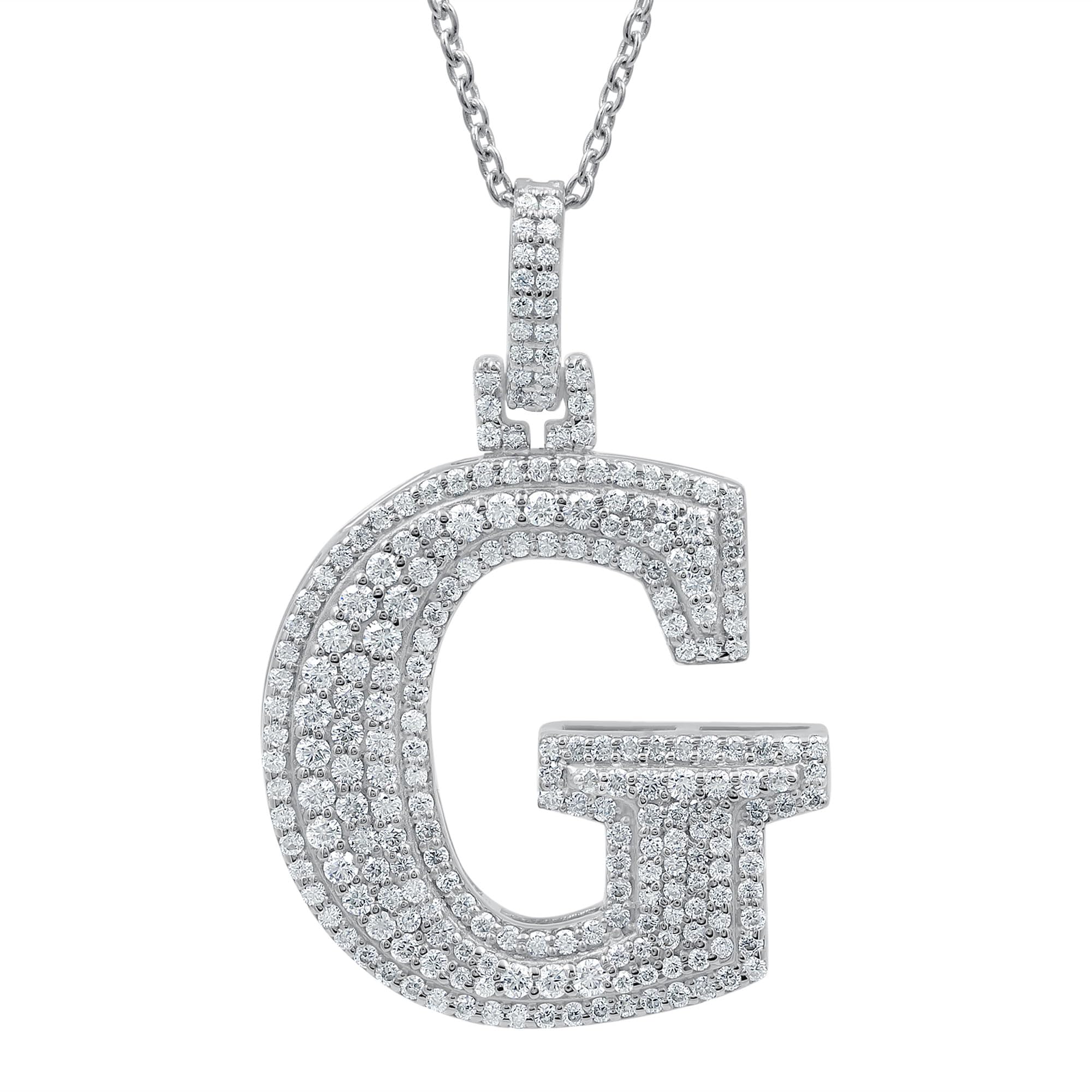 Moissanite Letter Pendant