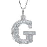 Moissanite Letter Pendant