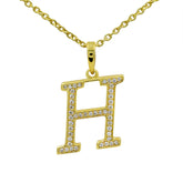 Moissanite Letter Pendant