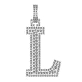Moissanite Letter Pendant