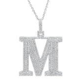 Moissanite Letter Pendant