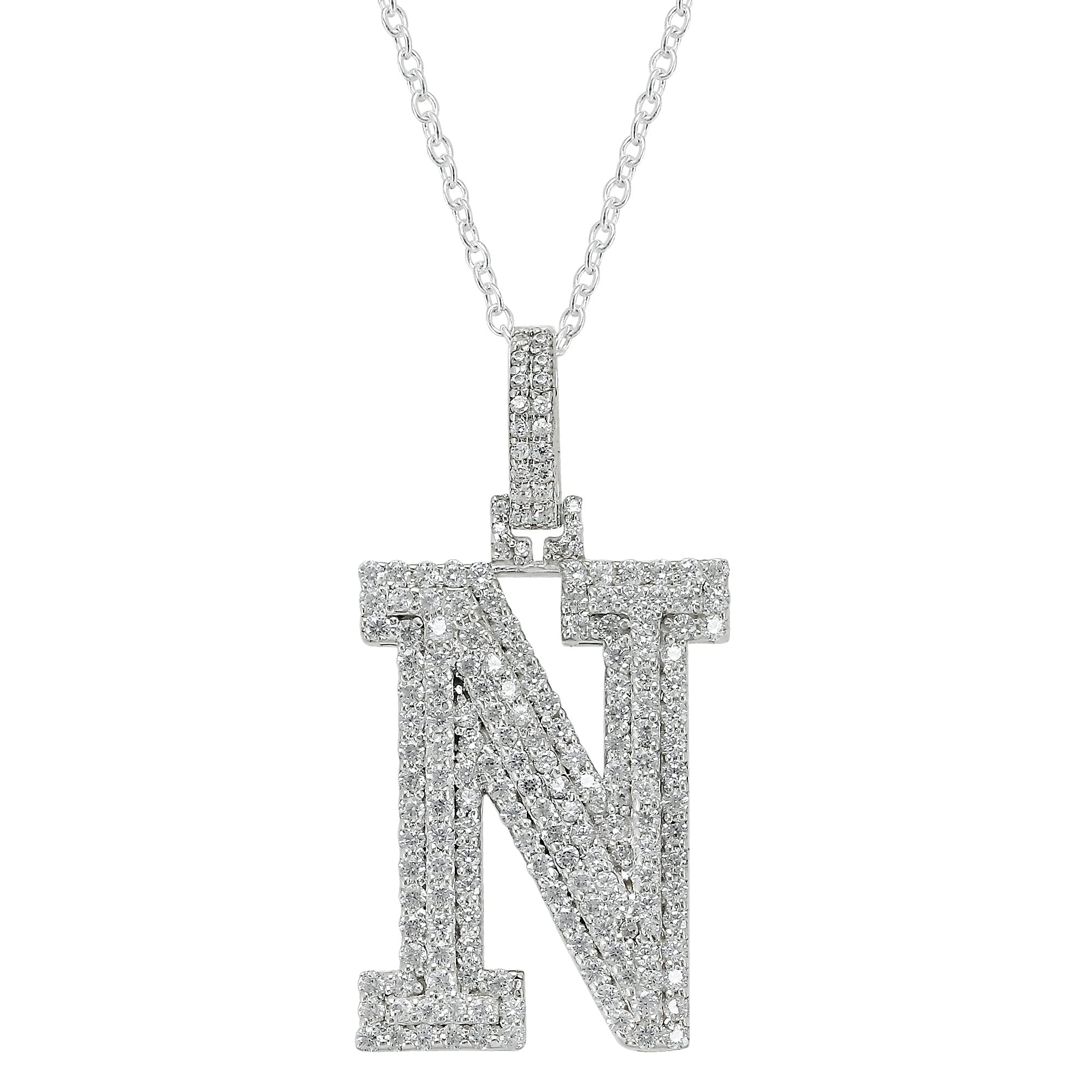Moissanite Letter Pendant