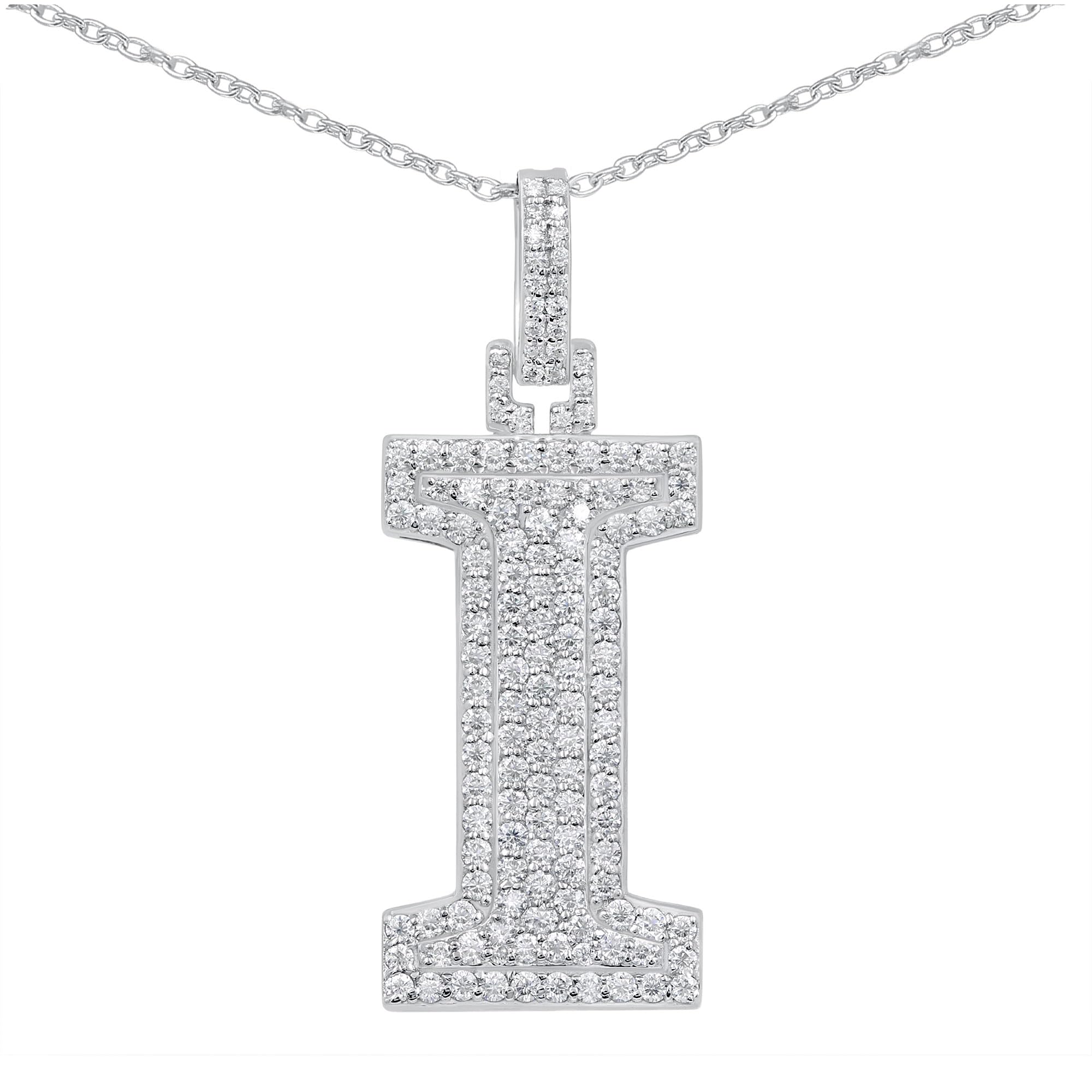 Moissanite Letter Pendant