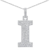 Moissanite Letter Pendant
