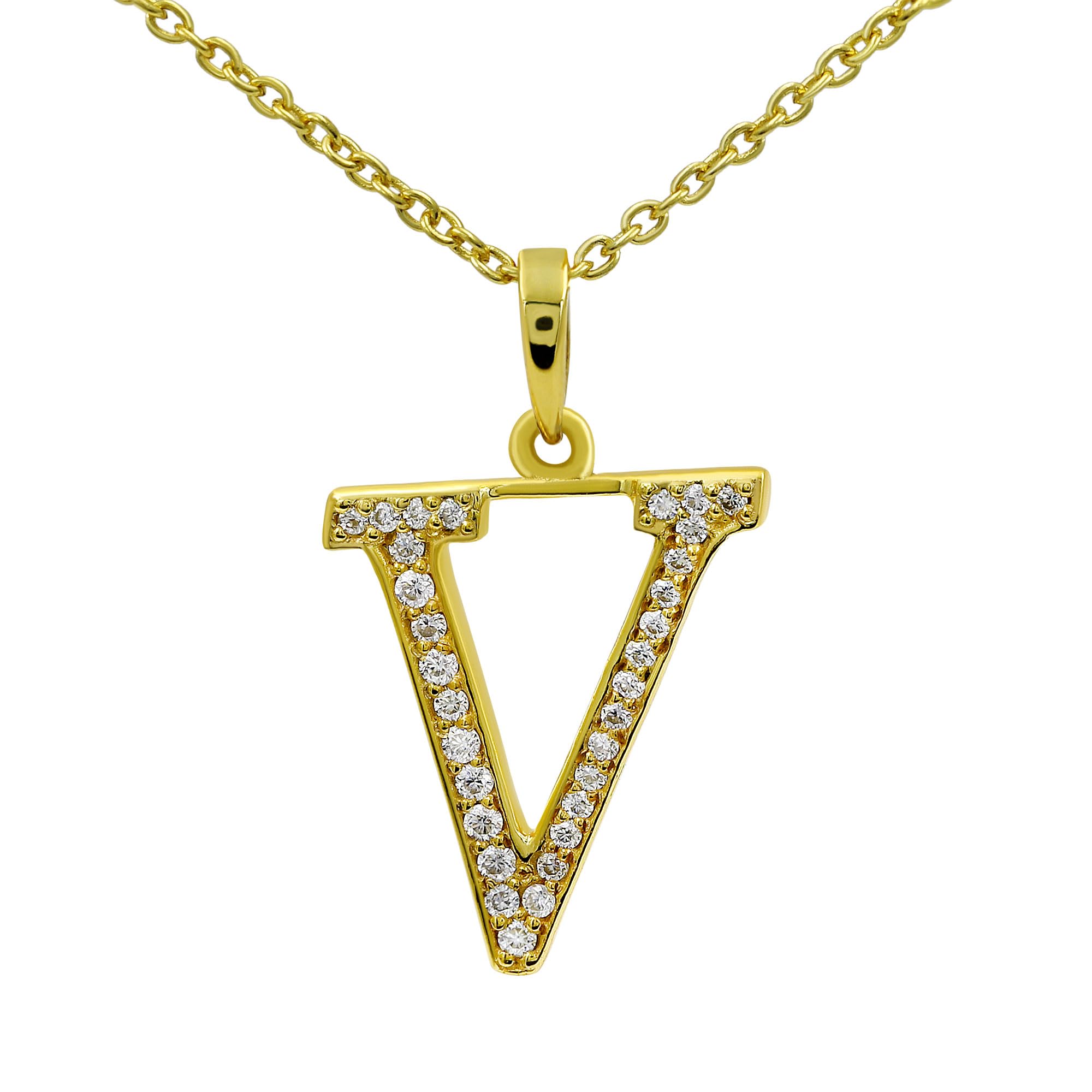 Moissanite Letter Pendant