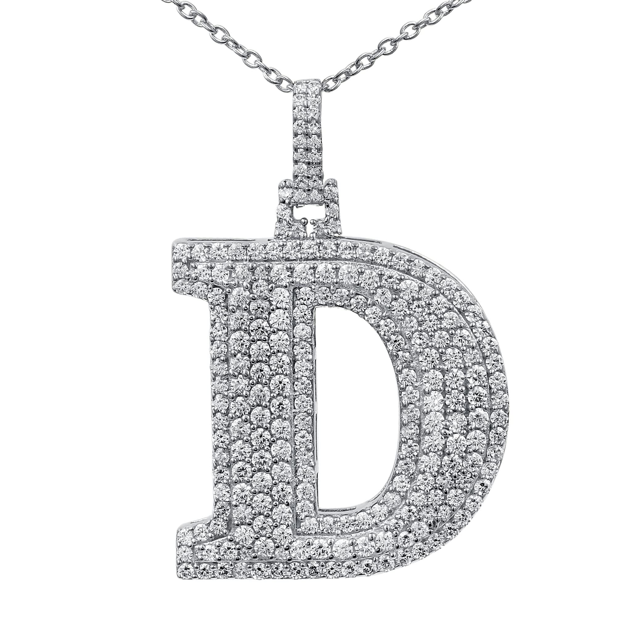 Moissanite Letter Pendant
