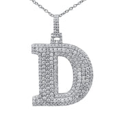 Moissanite Letter Pendant