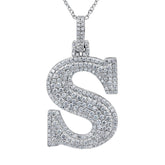 Moissanite Letter Pendant