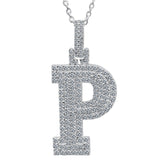 Moissanite Letter Pendant