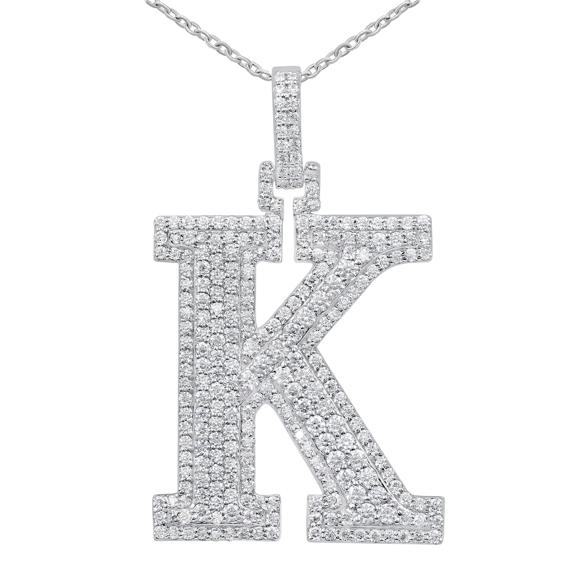 Moissanite Letter Pendant