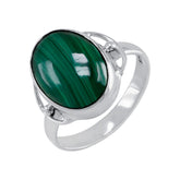 Malachite Ring, Green Oval Gemstone Ring, 925 Silver Malachite Ring, Handmade Ring, Malachite Jewelry For Women, Beautiful Ring Gift For Her