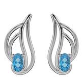 Swiss Blue Topaz Earrings