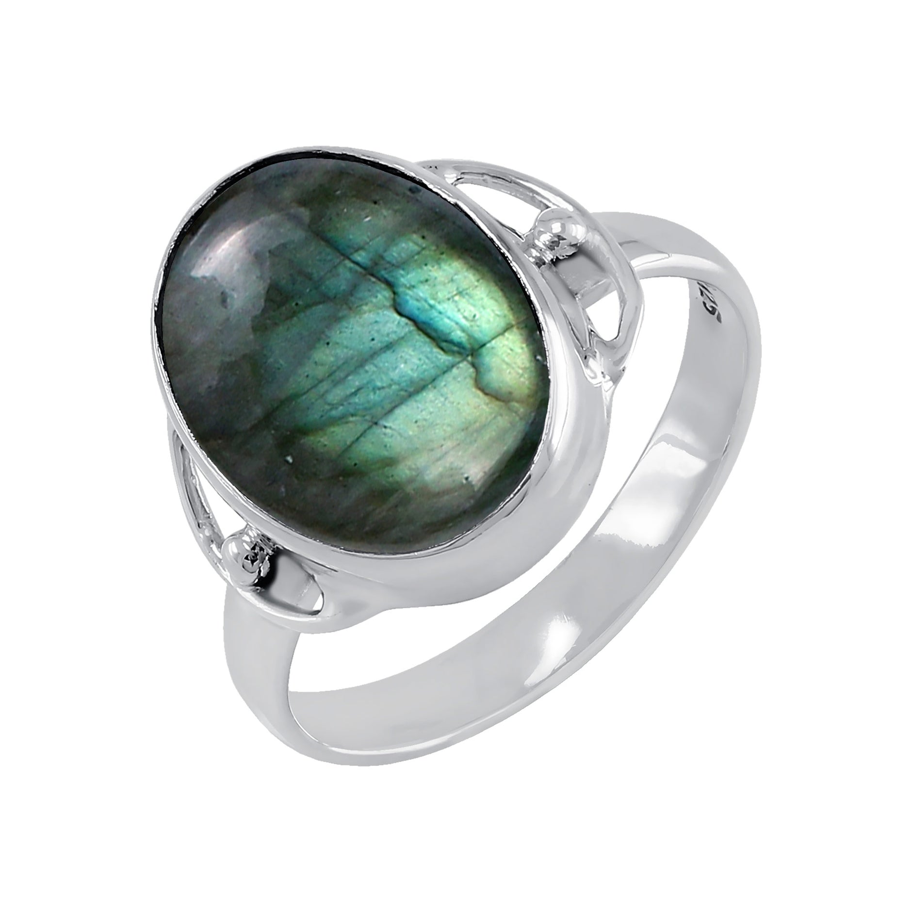 [HARANG]★BTS 着用★ HR 27R_Big Labradorite Ring Qoo10] HARANG BTS ジョングク着用 【HARANG】